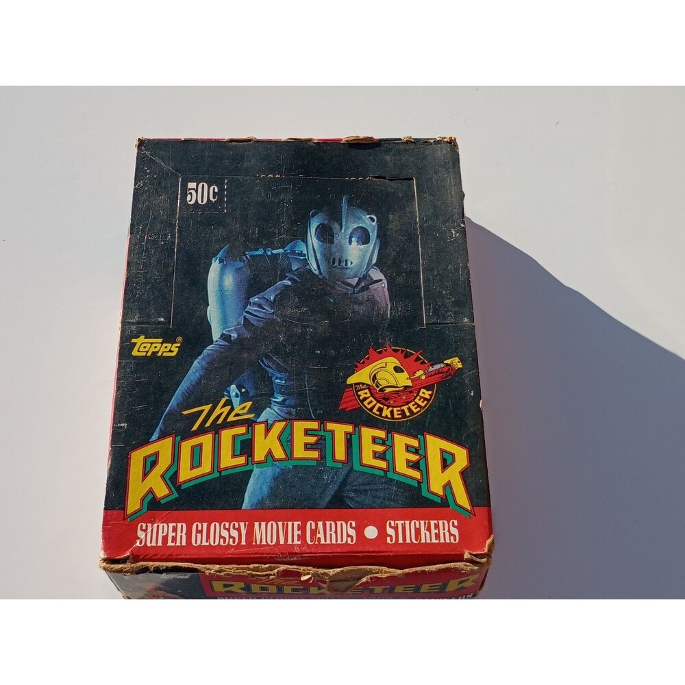 Vintage 1991 Topps The Rocketeer Super Glossy Movie Cards Stickers Sealed Box 36